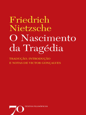 cover image of O Nascimento da Tragédia